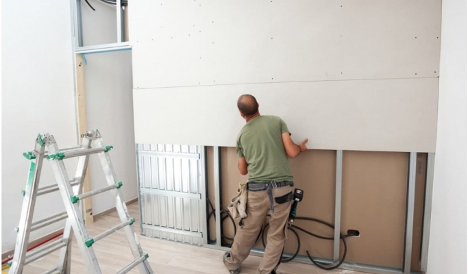 Les séparations en placoplâtre sont très appréciées en Tunisie