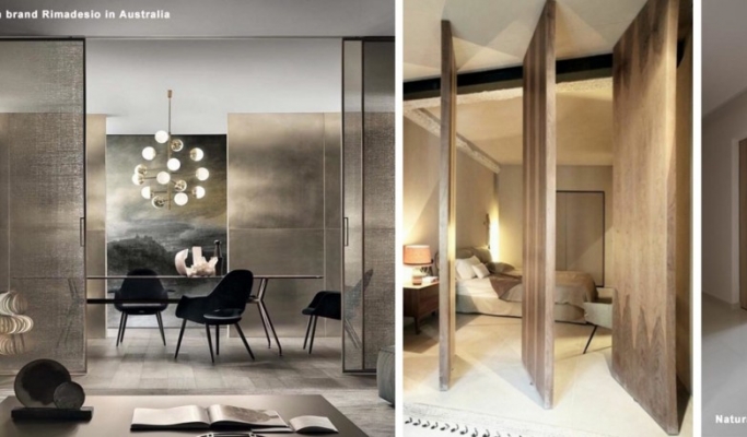 Movable partitions play an important role in interior design